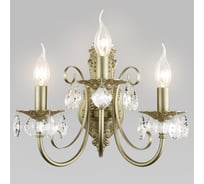 Настенный светильник Eurosvet Alda E14, с хрусталем, латунь 3305/3 a072113