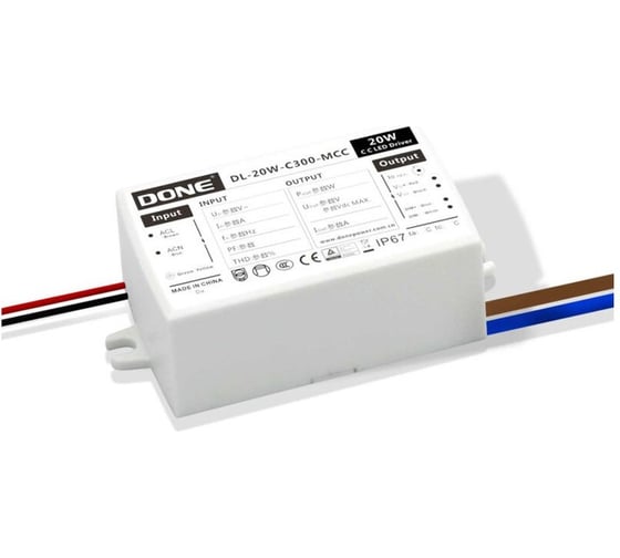 LED-драйвер Fibox DL-20W-C350-MCC AC-DC Done Electronic Т03760537