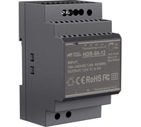 Источник питания Prompower HDR-60-12, на вых. 12 В DC, 4.5А, 54Вт. Вх. 85-264В AC (120-370 В DC) HDR6012