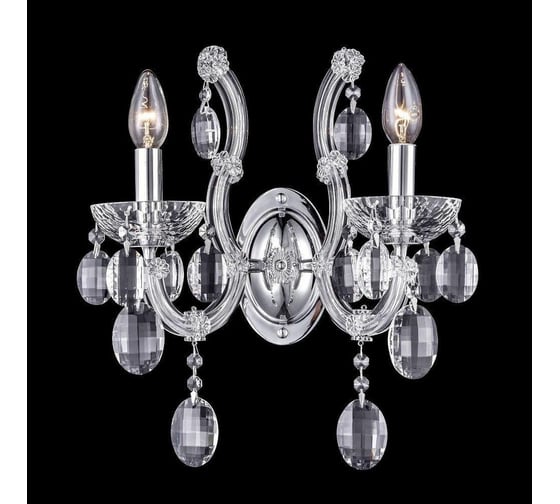 Бра Crystal Lux Hollywood AP2 Chrome