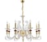 Подвесная люстра Crystal Lux Catarina SP8 Gold/Transparent-Cognac 1