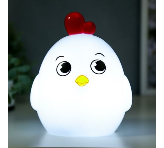 Ночник RISALUX Птичка LED от батареек 3хАА белый 11,5х13х18,5 см 5112585