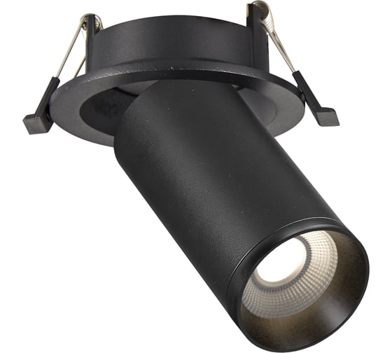 Светильник встраиваемый ST LUCE черный GU10 1*50W IP20 D95xH125 220V без ламп ST759.408.01