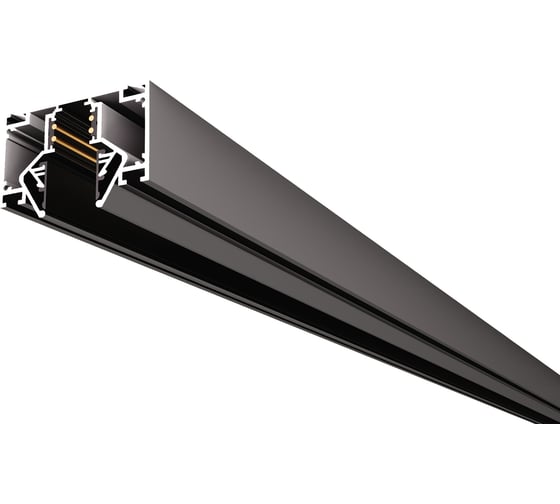 Профиль для монтажа под натяжной потолок ST LUCE черный длина 2000мм (заглушки 2+2 в комплекте) ST047.429.02