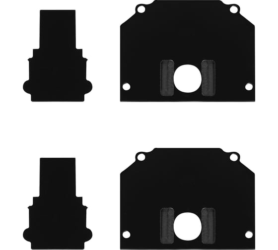 Торцевая заглушка ST LUCE (внешняя и внутренняя 2+2шт) черный ST046.489.02 1