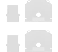 Торцевая заглушка ST LUCE (внешняя и внутренняя 2+2шт) белый ST047.589.02