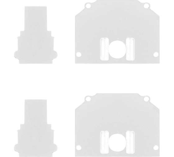 Торцевая заглушка ST LUCE (внешняя и внутренняя 2+2шт) белый ST046.589.02 1