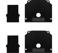 Торцевая заглушка ST LUCE (внешняя и внутренняя 2+2шт) черный ST047.489.02