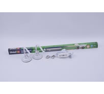 Набор: Светильник светодиодный + Таймер + Подставка на присоскеUniel Спектр для фотосинтеза ULT-P252-18W/SPFR/TM33/2M/M01 SILVER/WHITE UL-00013600