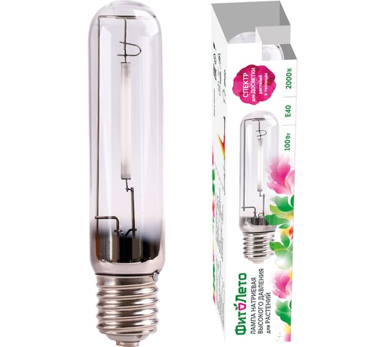 Лампа натриевая высокого давления для растений Uniel HSL-T48-100/2000K/E40/CL PLANT UL-00011197