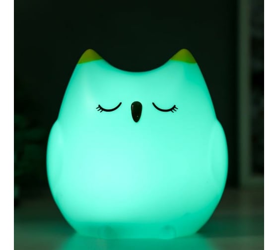 Ночник RISALUX Совушка LED от батареек 3хАА белый 11х13х16 см 5112586