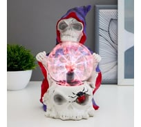 Плазменный шар RISALUX Скелет и паук 14,5х15,5х23,5 см 5089630