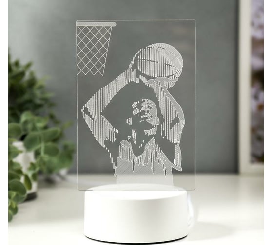 Светильник RISALUX "Баскетбол" LED RGB от сети 9,5х11х20 см 5074804