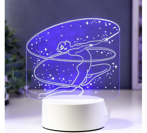 Светильник RISALUX "Гимнастка" LED RGB от сети 9,5х14х16 см 5074792 1