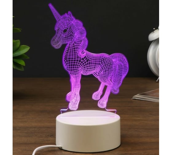 Светильник RISALUX "Единорог" LED RGB от сети 4438008