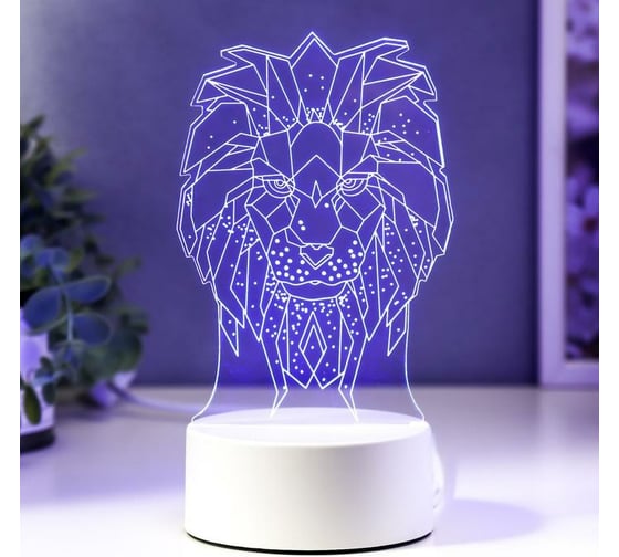 Светильник RISALUX "Лев" LED RGB от сети 4814594