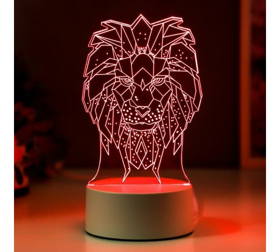 Светильник RISALUX "Лев" LED RGB от сети 4814594