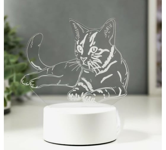 Светильник RISALUX "Кошечка" LED RGB от сети 4814571