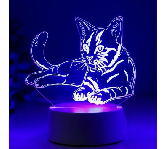 Светильник RISALUX "Кошечка" LED RGB от сети 4814571