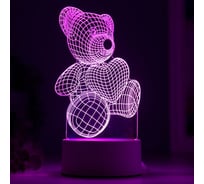 Светильник RISALUX "Мишутка" LED RGB от сети 9,5х10,5х20 см 4297015