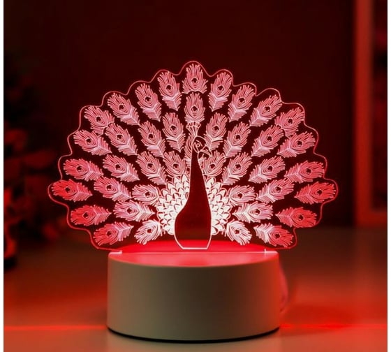 Светильник RISALUX "Павлин" LED RGB от сети 4814580