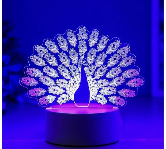 Светильник RISALUX "Павлин" LED RGB от сети 4814580