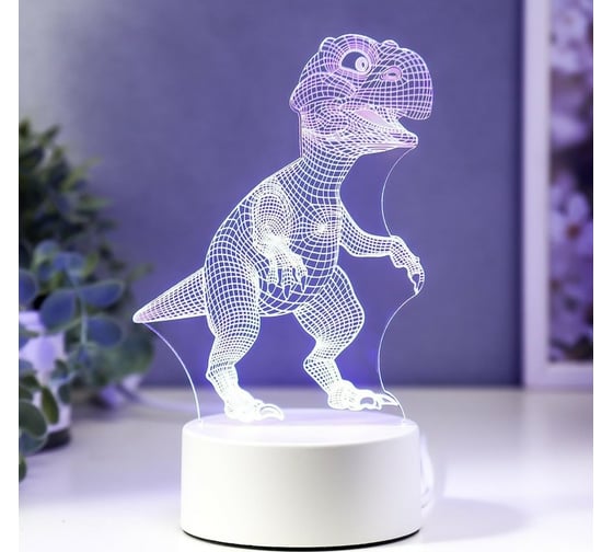 Светильник RISALUX "Тираннозавр" LED RGB от сети 4814577 1