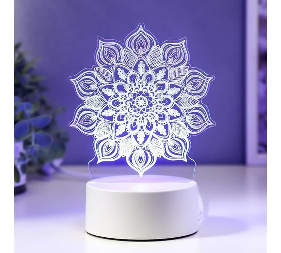 Светильник RISALUX "Сандала" LED RGB от сети 9,5х12,5х17 см 5074810