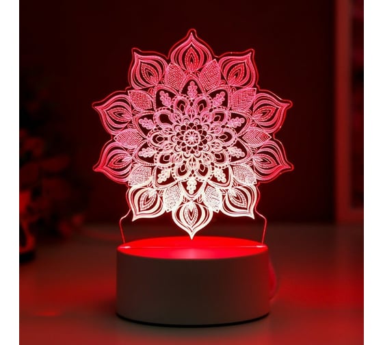 Светильник RISALUX "Сандала" LED RGB от сети 9,5х12,5х17 см 5074810