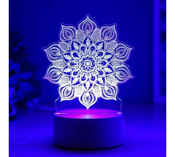 Светильник RISALUX "Сандала" LED RGB от сети 9,5х12,5х17 см 5074810