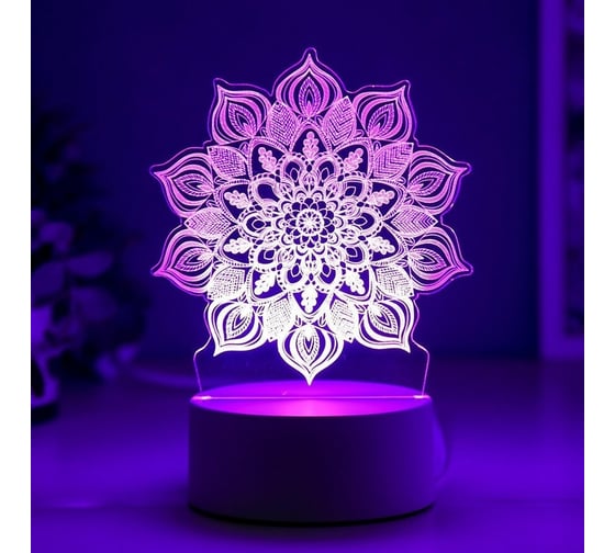 Светильник RISALUX "Сандала" LED RGB от сети 9,5х12,5х17 см 5074810