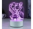 Светильник RISALUX "Хоккеист" LED RGB от сети 9,5х10,5х17 см 5074782 1