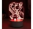 Светильник RISALUX "Хоккеист" LED RGB от сети 9,5х10,5х17 см 5074782 5