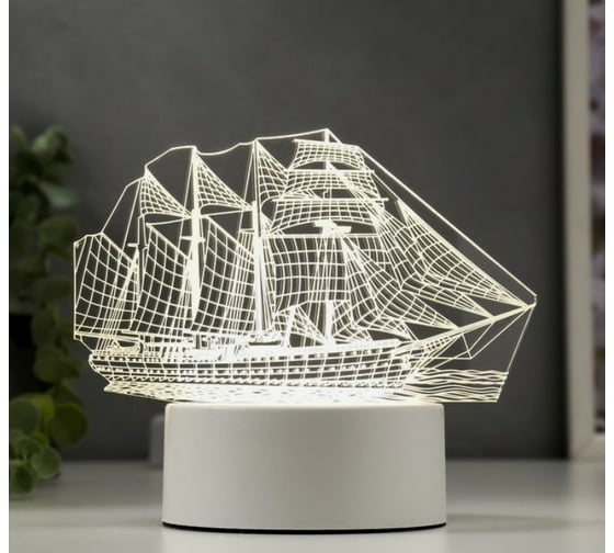 Светильник RISALUX "Фрегат" LED белый от сети 9,5х15х16см 3590496