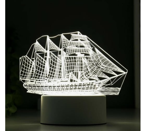 Светильник RISALUX "Фрегат" LED белый от сети 9,5х15х16см 3590496