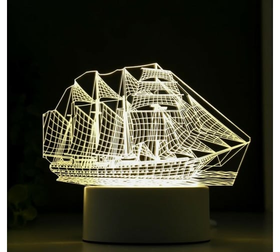 Светильник RISALUX "Фрегат" LED белый от сети 9,5х15х16см 3590496
