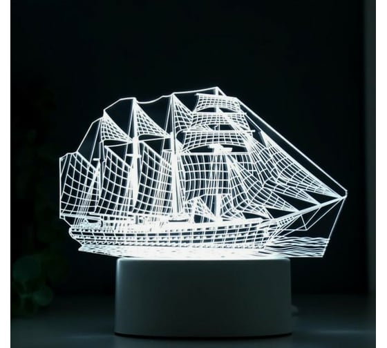 Светильник RISALUX "Фрегат" LED белый от сети 9,5х15х16см 3590496