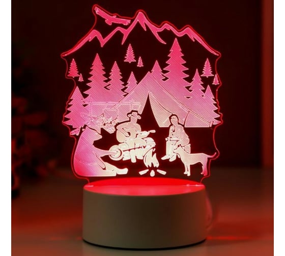 Светильник RISALUX "Туризм" LED RGB от сети 9,5х13х18 см 5074817