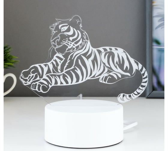 Светильник RISALUX Тигр LED RGB от сети 4814581