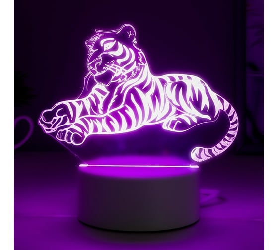 Светильник RISALUX Тигр LED RGB от сети 4814581