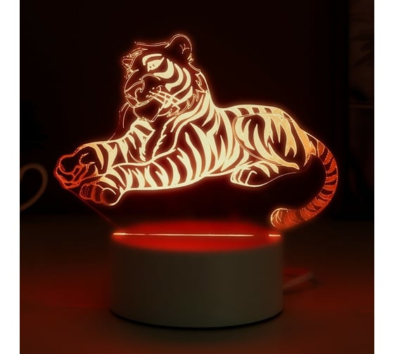 Светильник RISALUX Тигр LED RGB от сети 4814581