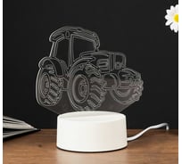 Светильник RISALUX Трактор LED белый от сети 9,5х16х17,5 см 3590503