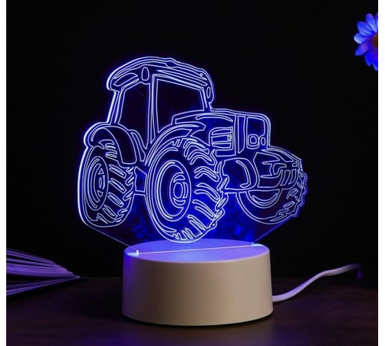 Светильник RISALUX Трактор LED белый от сети 9,5х16х17,5 см 3590503