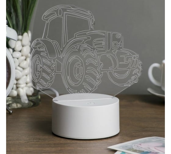 Светильник RISALUX Трактор LED белый от сети 9,5х16х17,5 см 3590503