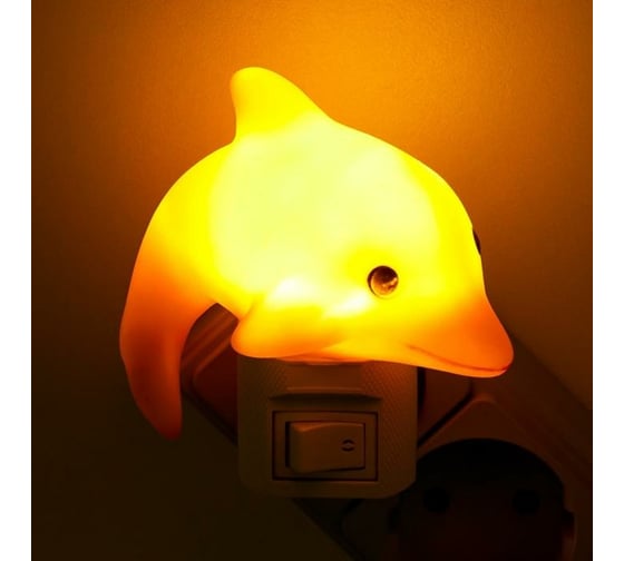 Ночник RISALUX "Дельфин" LED МИКС 6х9х10 см 5353793