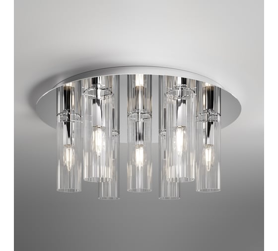 Потолочный светильник Eurosvet Merge E14 со стеклянными плафонами 502111/7 хром a071916