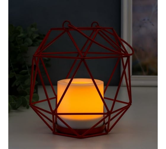 Ночник RISALUX "Фонарь лофт" LED от батареек 2хАА МИКС 15х16х17 см 5500496