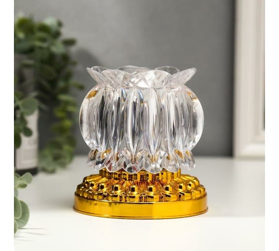 Ночник RISALUX "Цветок" LED от сети МИКС 11х11х11,7 см 5193483