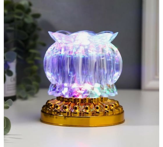 Ночник RISALUX "Цветок" LED от сети МИКС 11х11х11,7 см 5193483