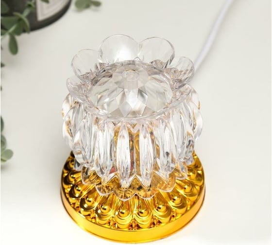 Ночник RISALUX "Цветок" LED от сети МИКС 11х11х11,7 см 5193483